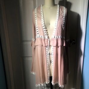 For Love & Lemons Blush Pink Kimono